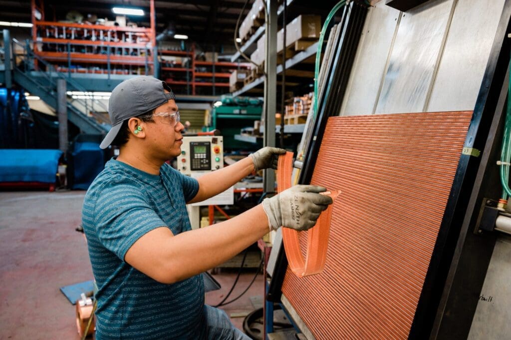 Building Copper-Brass Heat Exchanger