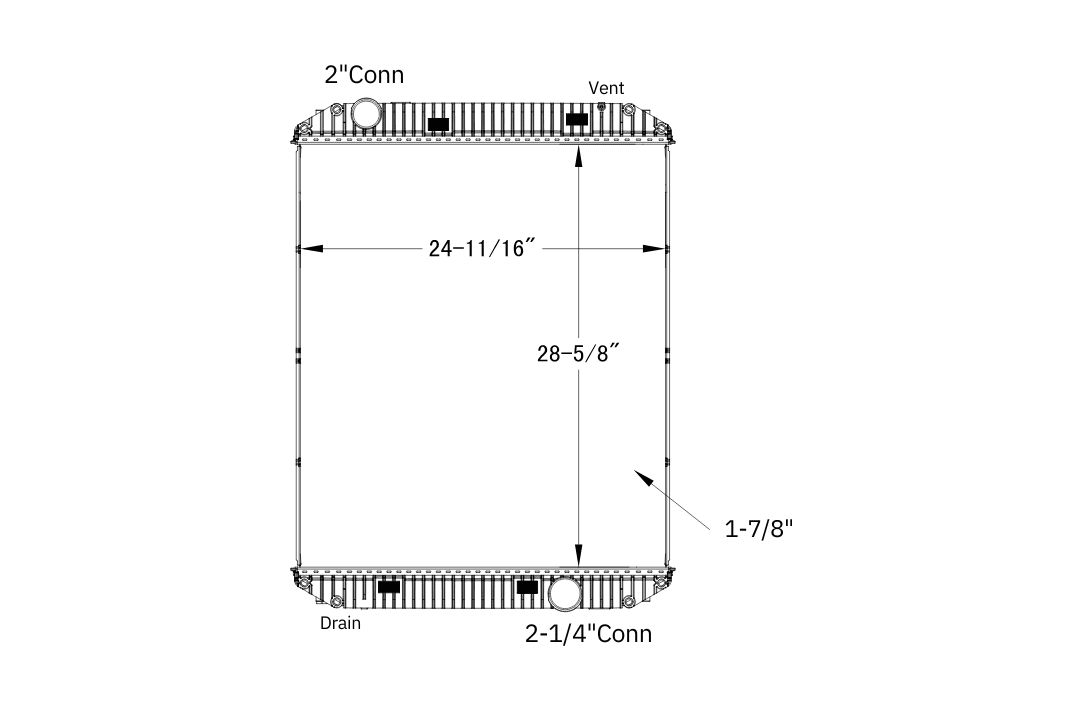 Freightliner / Sterling Radiator -1995-2004 various - West End Rad