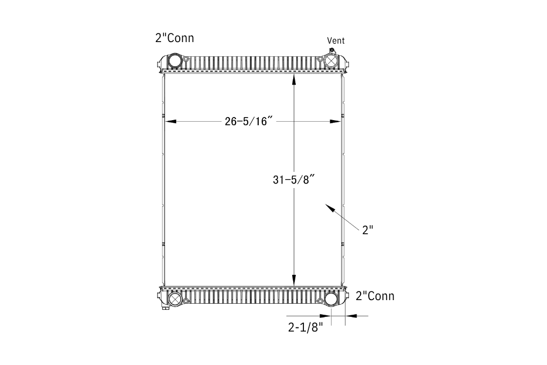 Freightliner Radiator – 2003-2010 -Business Class M2