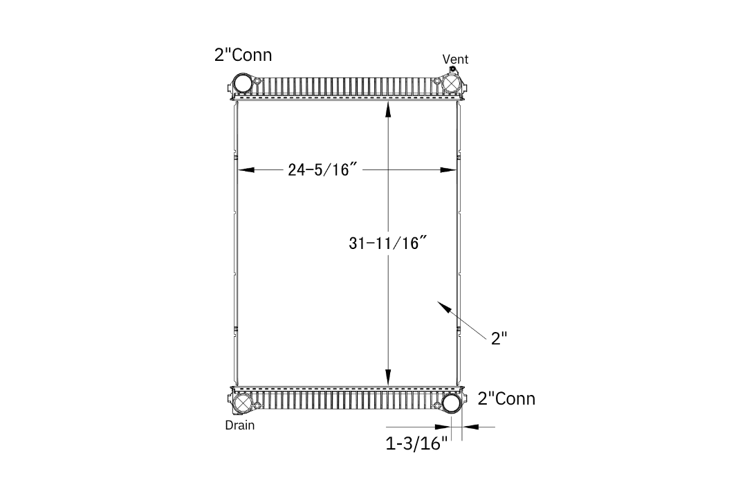 Freightliner Radiator – 2003-2010- various
