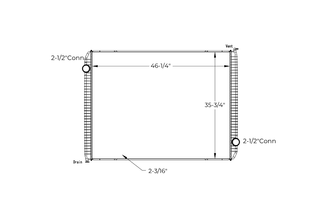 International Radiator – 2008-2016 WorkStar 7300,7400,7500,7600 Series